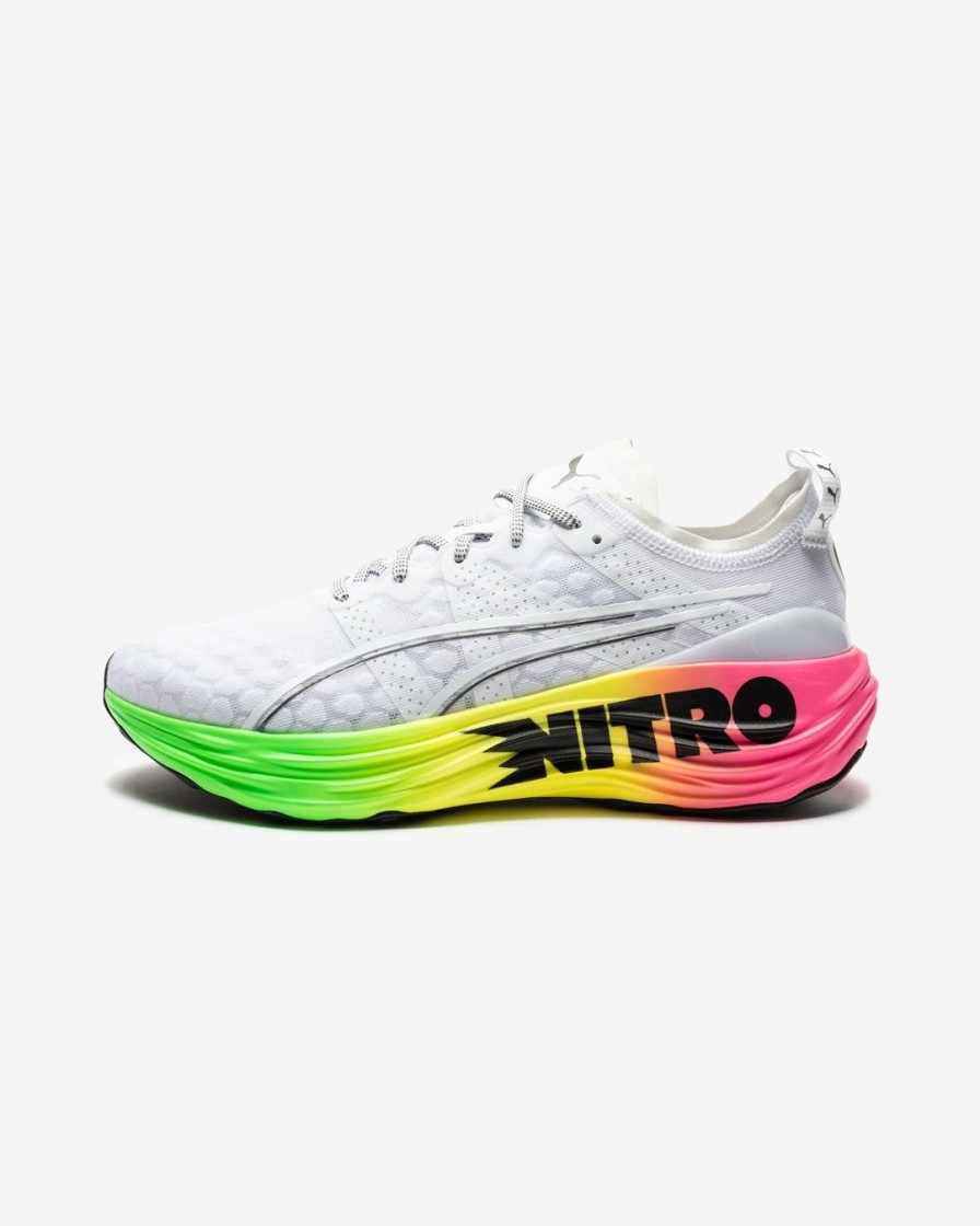 Footwear * | Puma Foreverrun Nitro Futrograde White/ Greengecko