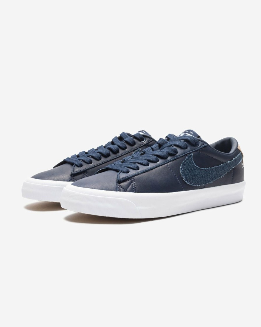 Footwear * | Nike Sb Zoom Blazer Low Pro Gt Premium Midnightnavy/ White