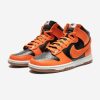 Footwear * | Nike Dunk High Retro Black/ Safetyorange/ Universitygold