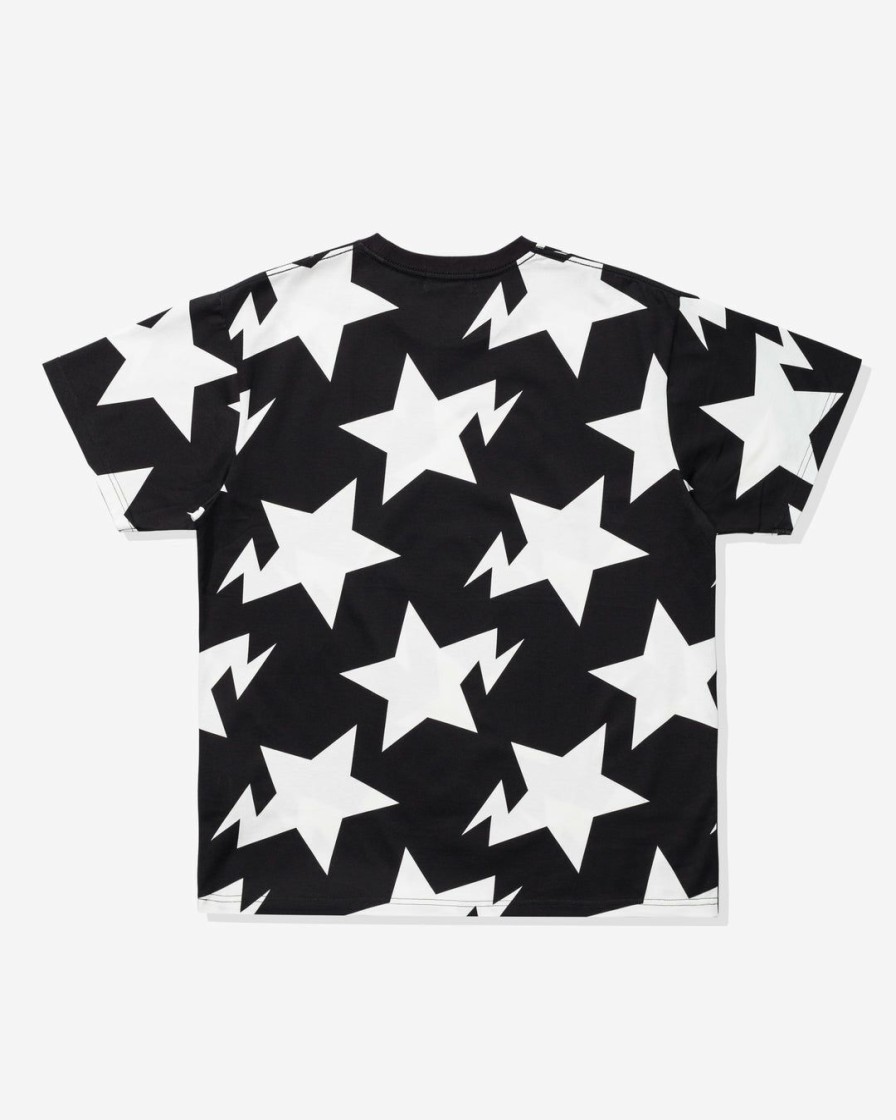 Clothing * | Bape Relaxed Sta Pattern Tee Black