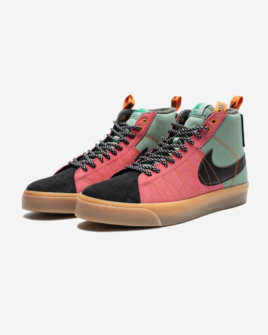 Footwear * | Nike Sb Zoom Blazer Mid Premium Jadesmoke/ Black/ White