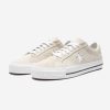 Footwear * | Converse One Star Pro Vintage Suede Egret/ Black/ White