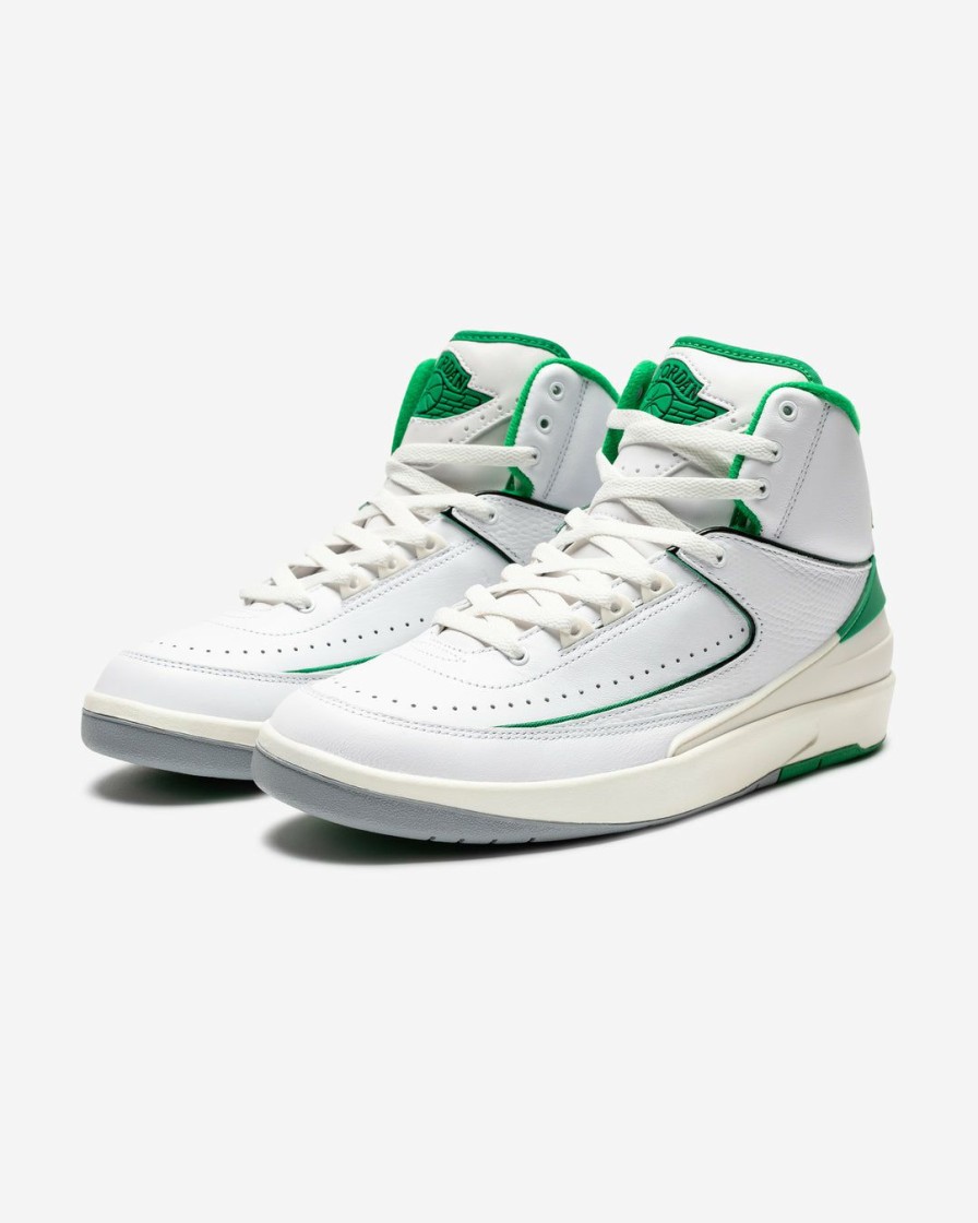 Footwear * | Jordan Aj 2 Retro White/Luckygreen/ Sail/ Ltsteelgrey