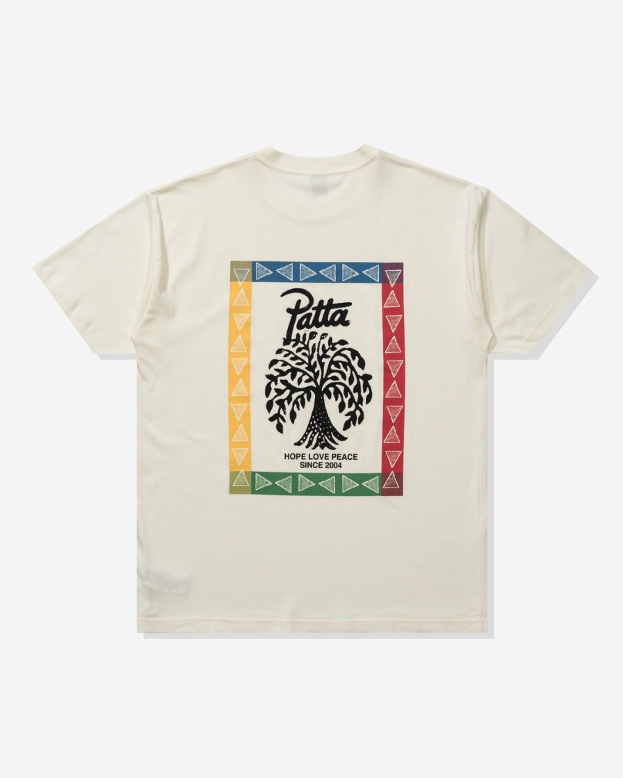 Clothing * | Patta Hope Love Peace T-Shirt Whisperwhite