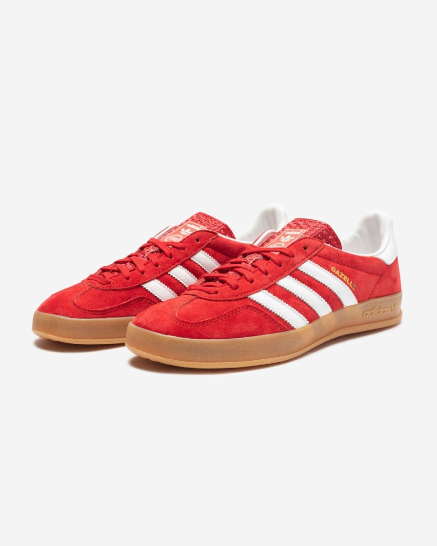 Footwear * | Adidas Gazelle Indoor Scarlet/ Ftwwht