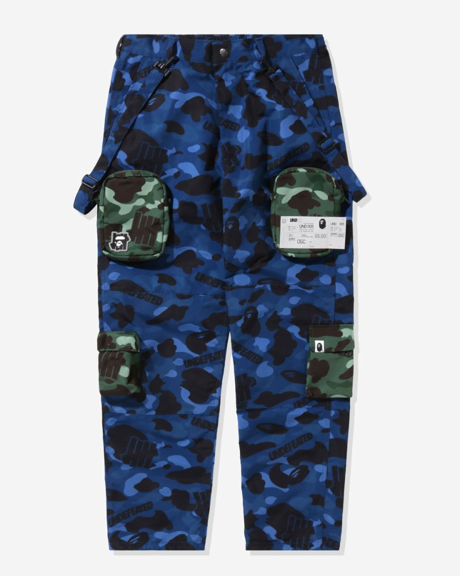 Clothing * | Bape X Undefeated Multi Pouch Pocket Pants Navy