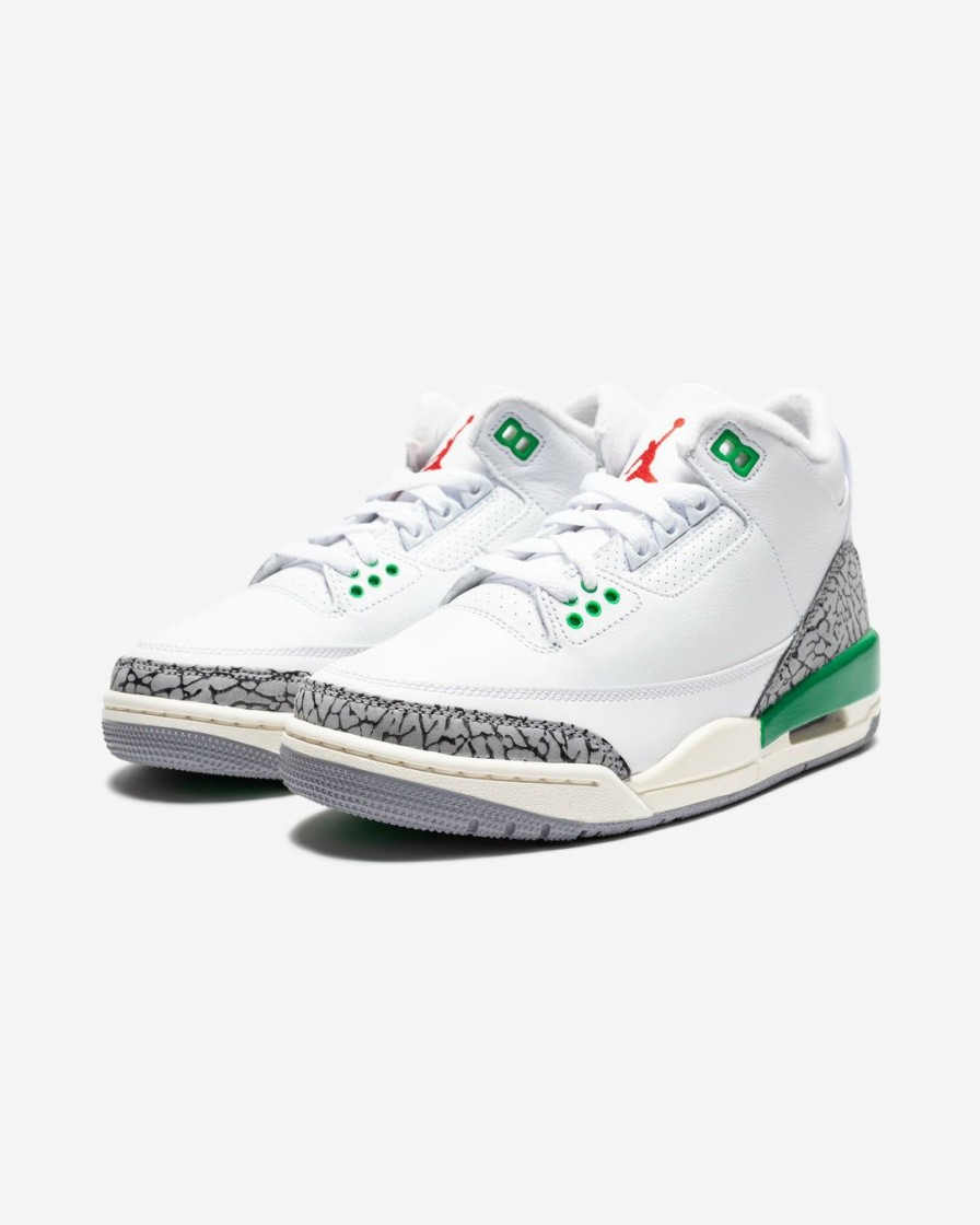 Footwear * | Jordan Women'S Aj 3 Retro White/ Varsityred/ Luckygreen