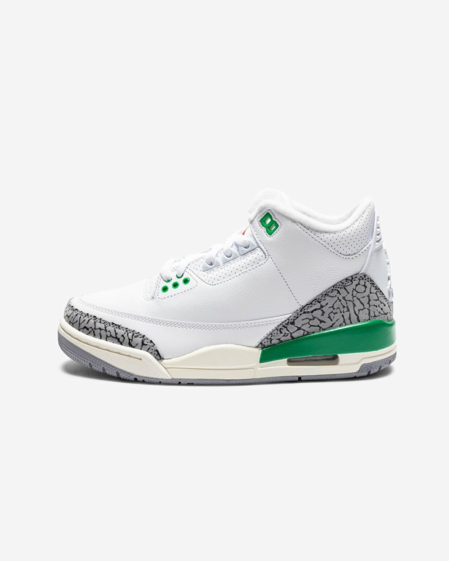 Footwear * | Jordan Women'S Aj 3 Retro White/ Varsityred/ Luckygreen