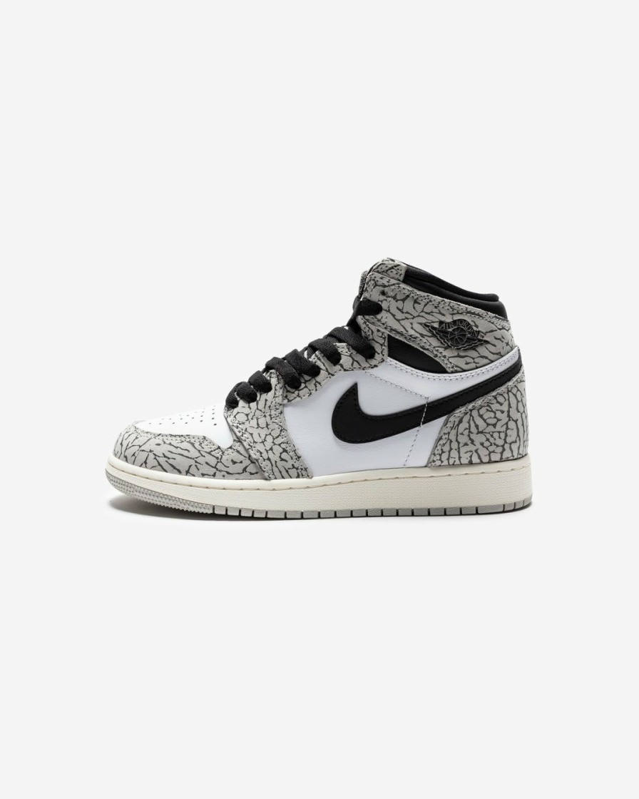 Footwear * | Jordan Gs Aj 1 Retro High Techgrey/ Mulsin/ Black/ White