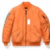 Clothing * | Bape Reflector Shark Ma-1 Orange