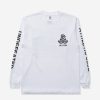 Clothing * | Undefeated Uactp Jiu Jitsu Shop L/S Tee White