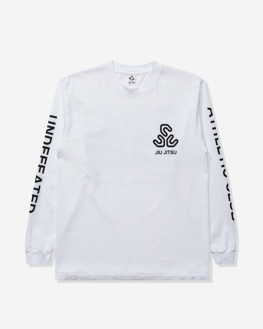 Clothing * | Undefeated Uactp Jiu Jitsu Shop L/S Tee White