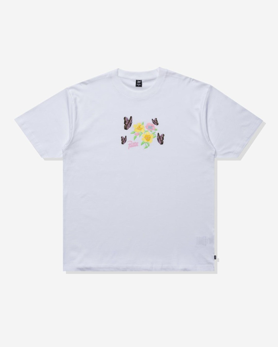 Clothing * | Patta Flowers Tee White