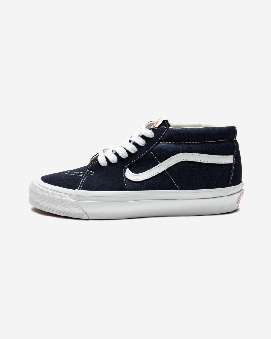 Footwear * | Vans Og Sk8-Mid Lx Navy/ White