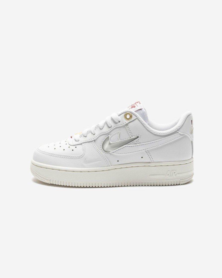 Footwear * | Nike Womens Air Force 1 '07 Prm White/ White/ Sail/ Teamred