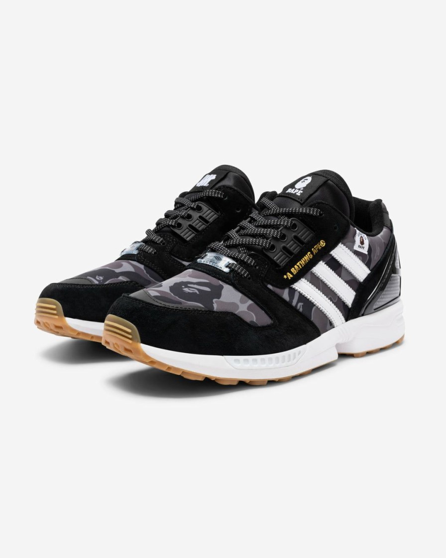 Footwear * | Bape X Undefeated X Adidas Zx 8000 Cblack/ Cwhite/ Gum