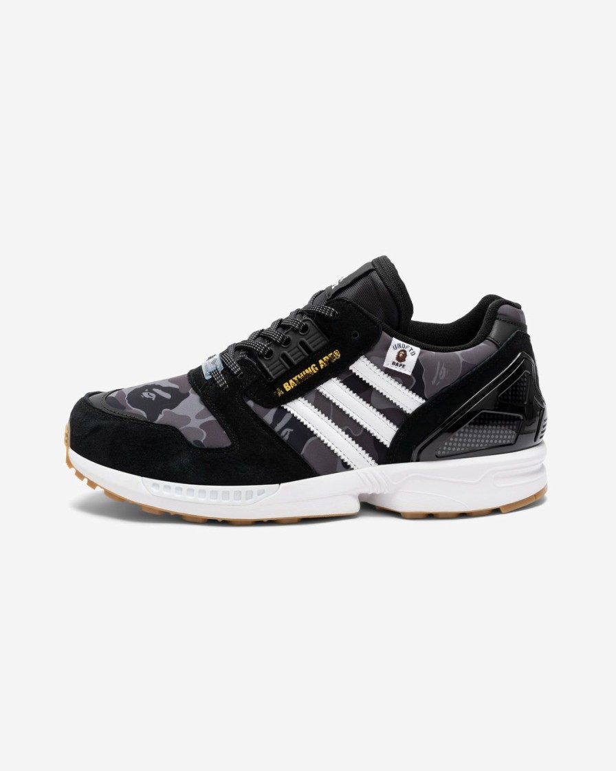 Footwear * | Bape X Undefeated X Adidas Zx 8000 Cblack/ Cwhite/ Gum