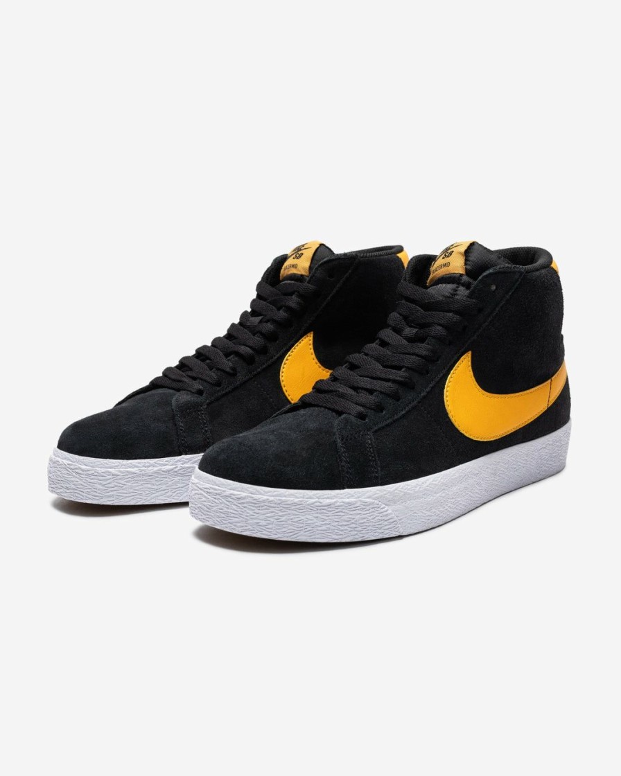 Footwear * | Nike Sb Zoom Blazer Mid Black/ Universitygold/ Black/ White