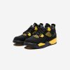 Footwear * | Jordan Ps Aj 4 Retro Black/ White/ Touryellow