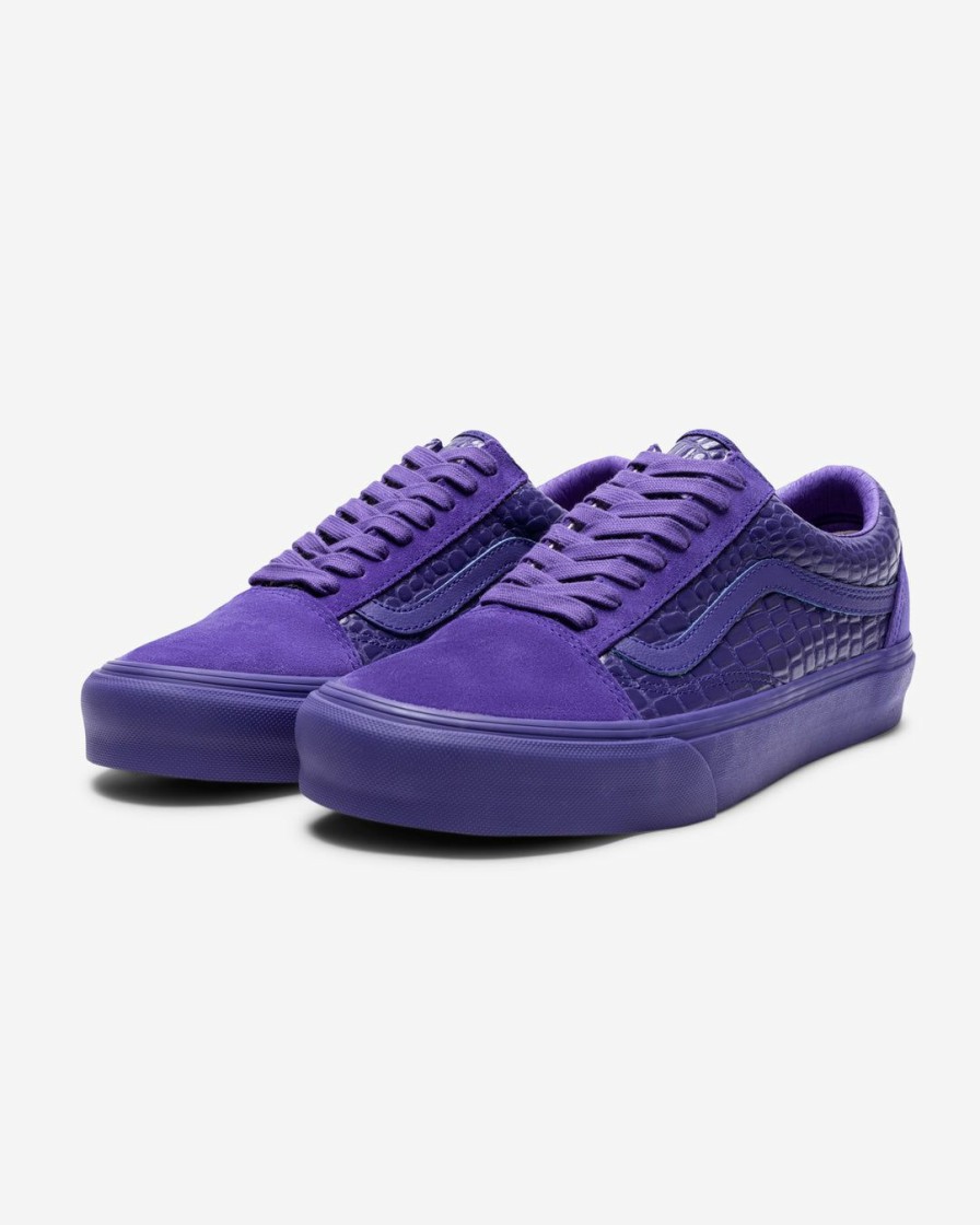 Footwear * | Vans Old Skool Vlt Lx (Croc Skin) Deepblue