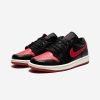 Footwear * | Jordan Women'S Aj 1 Low Black/ Gymred/ Sail