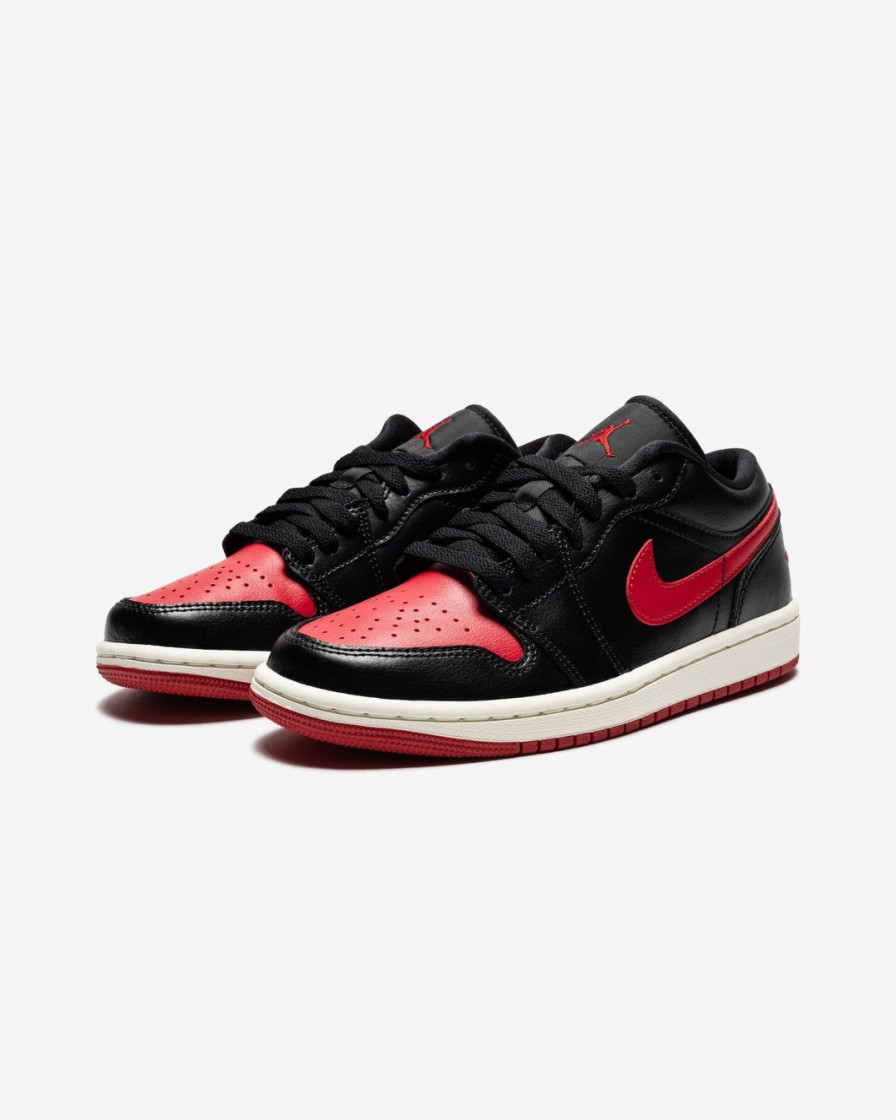 Footwear * | Jordan Women'S Aj 1 Low Black/ Gymred/ Sail