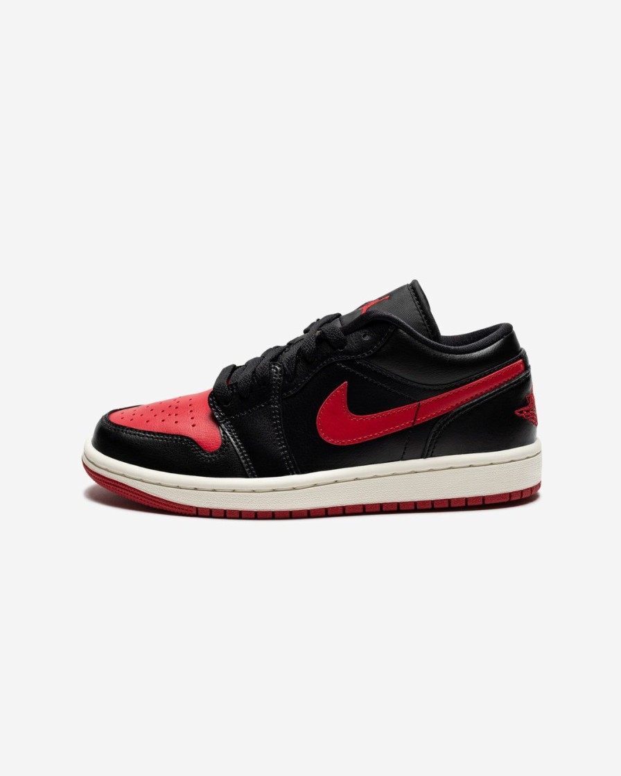 Footwear * | Jordan Women'S Aj 1 Low Black/ Gymred/ Sail