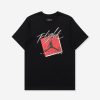 Clothing * | Jordan T-Shirt Black/ Gymred