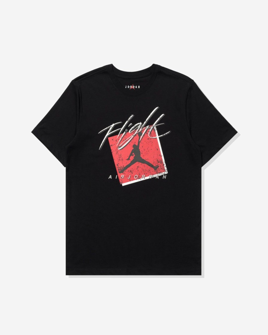 Clothing * | Jordan T-Shirt Black/ Gymred