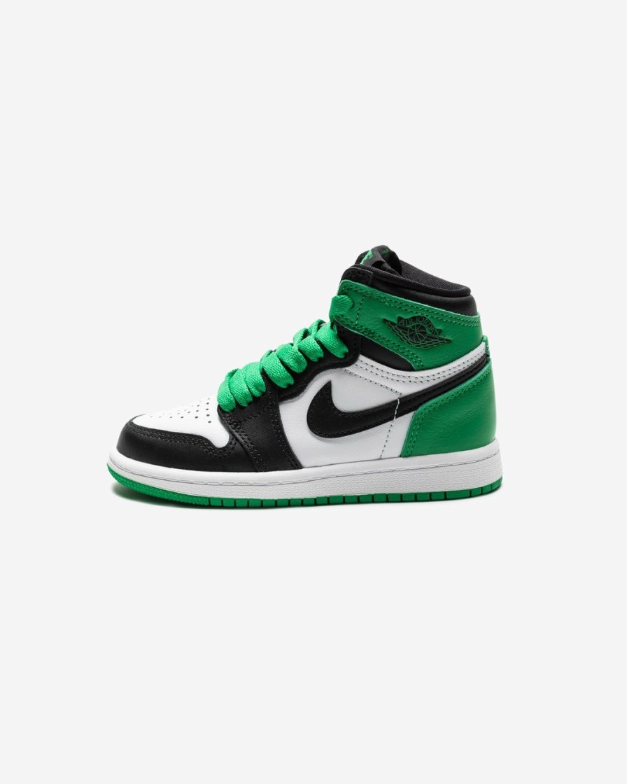 Footwear * | Jordan Ps Aj 1 Retro High Og Black/ Luckygreen/ White